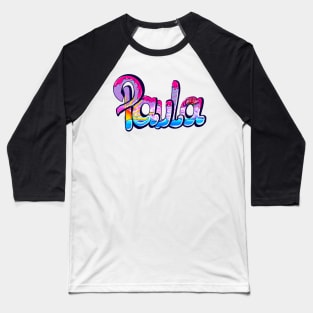 Paula girls first name in pink personalised personalized customized name Paula Baseball T-Shirt